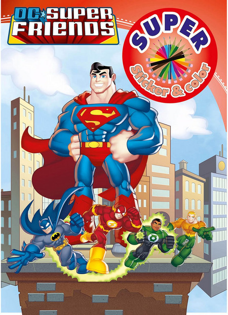 Βιβλίο Ζωγραφικής + Αυτοκόλλητα, DC Super Friends