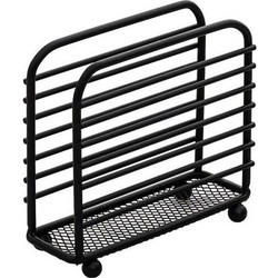 Χαρτοπετσετοθηκη Όρθια Metal Black Μεταλλική