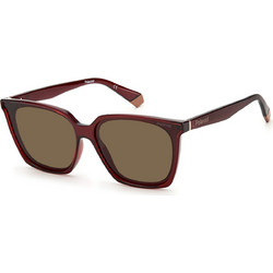 Polaroid Eyewear PLD6160/S C9A/SP Γυναικεία Γυαλιά Ηλίου Τετράγωνα Κοκάλινα Καφέ με Καφέ Polarized Καθρέπτη Φακό