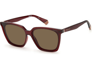 Polaroid Eyewear PLD6160/S C9A/SP Γυναικεία Γυαλιά Ηλίου Τετράγωνα Κοκάλινα Καφέ με Καφέ Polarized Καθρέπτη Φακό
