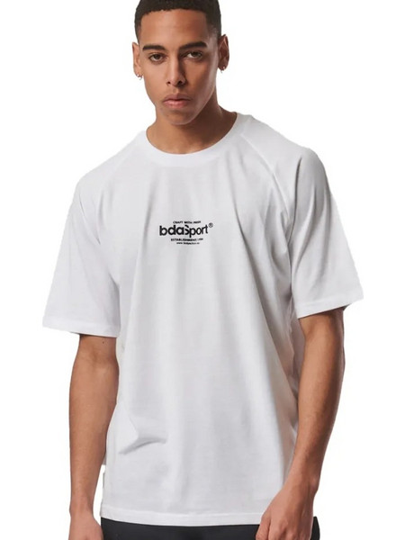 Body Action T-Shirt Ανδρική Μπλούζα Cotton/Polyester Regular Fit - White 053428-02