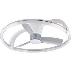 Ανεμιστήρας Οροφής Trio Lighting Stockholm 73.5cm με LED Φωτισμό 2700-6500K & Τηλεχειριστήριο 37W White R64262131