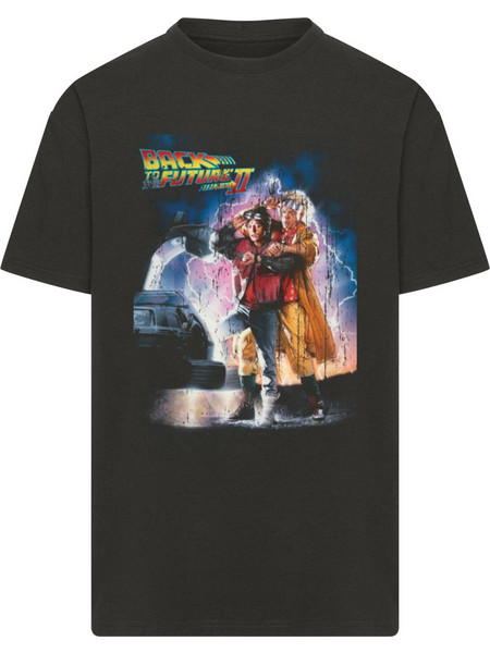 Back to the Future II Poster Oversize Tee black