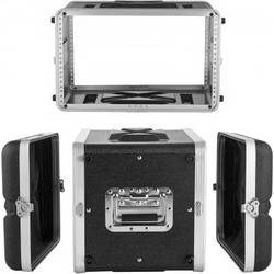Θήκη Rack VEVOR 6U, Βάθος 310 mm, Ράφι Διακομιστή Ρηχό με Κατασκευή ABS, Βαρέως Τύπου Κλειδαριές Συστροφής, Αποσπώμενο Μπροστινό & Πίσω Κάλυμμα, Εύκολη Εγκατάσταση, για Ενισχυτή, Ήχο, Μίκτη DJ