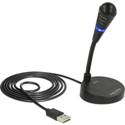 DELOCK USB μικρόφωνο 65868 με βάση και mute button