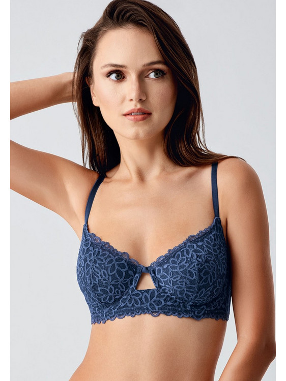 New Bra Lingerie Σουτιέν με Μπανέλα Μπλε NB338400-1