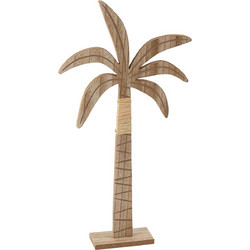 Φοίνικας Από Ξύλο και Ράφια 21x41x5cm Beauty Home