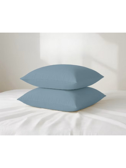 Μαξιλαροθήκες Μονόχρωμες Σχ.Rainbow 52x72cm poly/cotton 144 Κλωστών Blue Flamingo