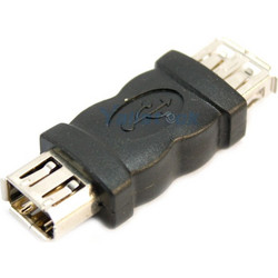 POWERTECH αντάπτορας USB θηλυκό σε θηλυκό CAB-U019, μαύρος