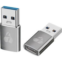 POWERTECH αντάπτορας USB 3.0 σε USB-C PTR-0147, 10 Gbps, 60W, γκρι