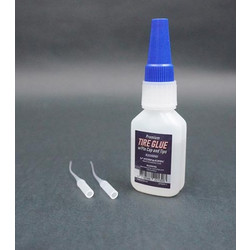 CA TIRE GLUE (20g.) WITH PIN CAP AND TIPS - KOSWORK