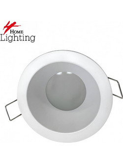Home Lighting SE-SP-DL-R-WH GLIM SPOTLIGHT DOWNLIGHT RECESSED GU10 WITH GLASS WHITE FOR HOLE 70mm 77-51219