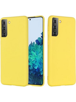 My Colors Liquid Silicon For Samsung S21 Yellow