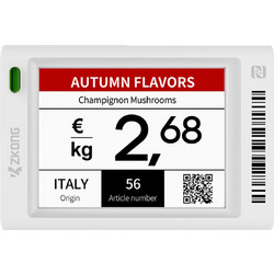 AI Smart Tag Zkong (ZKC18B-NE4) - 1.8'' EPD Graphic Screen - Λευκό ZKC18B-NE4