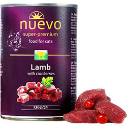 Nuevo Super Premium Senior with Lamb & Cranberries 400gr