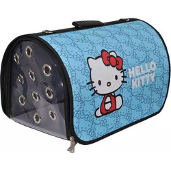 Τσάντα μεταφοράς γάτας Hello Kitty, τιρκουάζ χρώμα 50x31x28cm