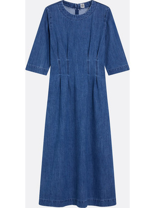 La Redoute Collections Maxi Φόρεμα Τζιν Μπλε