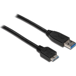 Alcasa Usb-a Regular USB 2.0 to micro USB Cable Μαύρο 0.2m 1τμχ 2710-MB002