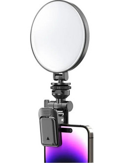 Φωτιστικό Selfie LED Ring Lamp Blavec Aura Mini P-60 για Κινητά Μαύρο