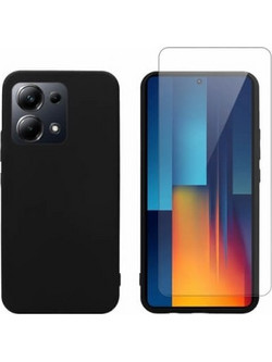 Set Θήκη Vivid Matte Black + Tempered Glass για Xiaomi Poco M6 Pro/Note 13 Pro 4G VIMAT359BKGLASSTN