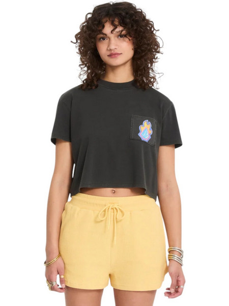 VOLCOM POCKET DIAL T-SHIRT VINTAGE BLACK