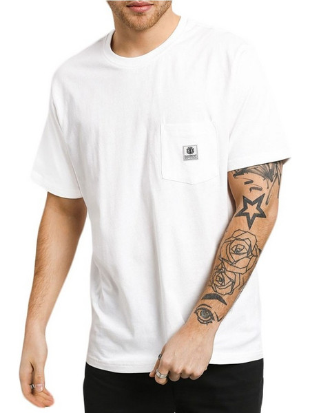 Men's Element Basic Pocket Label T-Shirt OPTIC WHITE