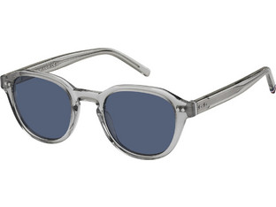Tommy Hilfiger TH1970/S KB7/KU Γυαλιά Ηλίου Στρογγυλά Κοκάλινα Διαφανή με Μπλε Polarized Φακό