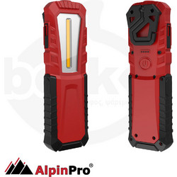 AlpinPro ZF6846 Red Επαναφορτιζόμενος Προβολέας Εργασίας Led με Μαγνήτη 420lm