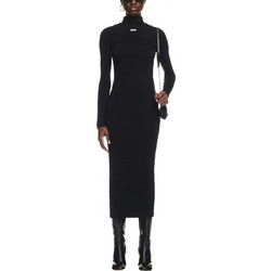 Off-White Off Stamp Rib Longsleeve Midi Φόρεμα