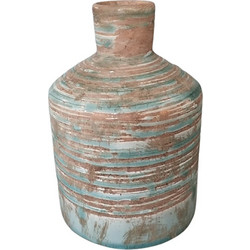 ΒΑΖΑΚΙ ΚΕΡΑΜΙΚΟ ΠΡΑΣΙΝΟ ΑΝΤΙΚΕ Φ10Χ14,5cm