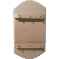 Κλειδοθήκη Ανοιχτή Ξύλινη MDF 16x28 cm