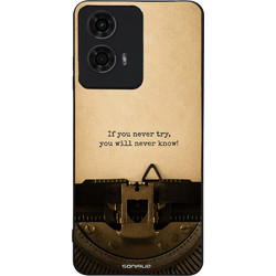 Sonique Motorola Moto G04 / G04s / G24 / G24 Power / E14 Θήκη Back με Σχέδιο «Old Letter»