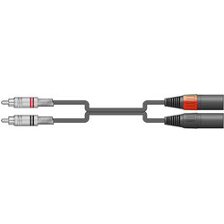 2R-2XM300 Kαλώδιο Ήχου 2 x RCA Plugs - 2 x XLR Male 3m (Τεμάχιο)
