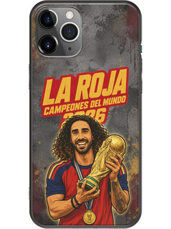 Θήκη La Roja Campeones del Mundo - Marc Cucurella iPhone 11 Pro Max Black TPU (Μαύρη Σιλικόνη)
