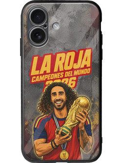Θήκη La Roja Campeones del Mundo - Marc Cucurella iPhone 17 Groove TPU (Tempered Glass και TPU)