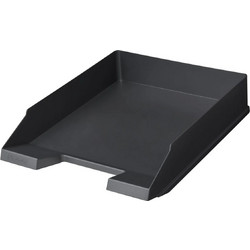 Herlitz Διάφανος Δίσκος Εγγράφων Πλαστικός Ablagekorb A4-C4 Ανθρακί Μαύρος 50033942