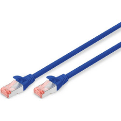 Digitus S/FTP Cat.6 Καλώδιο Δικτύου Ethernet 0.5m Blue