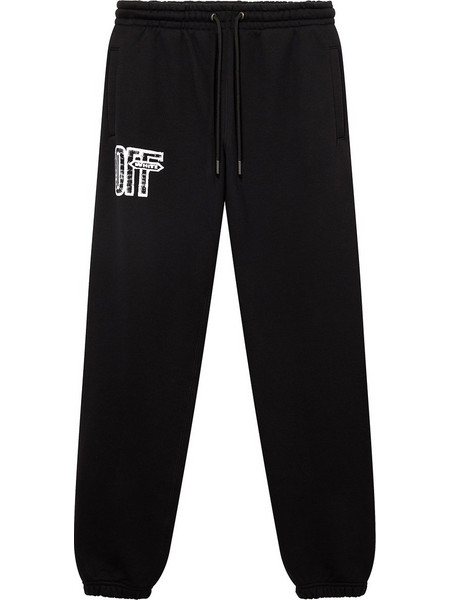 Off-White Motion Arrow Cuffed Φόρμα με Λάστιχο Μαύρο 44MCH057F26F003001 001