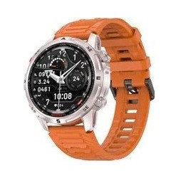 Smartwatch DT G10 - Ασημί κάσα / Πορτοκαλί λουρί σιλικόνης