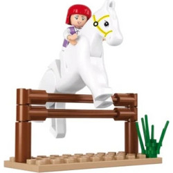 SLUBAN Τουβλάκια Girls Dream, Jumping Horse M38-B0517, 20τμχ