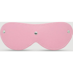 Δερμάτινη Μάσκα Συσκότισης Με Ραφή Leather Blindfold Mask With Stitching - Ροζ