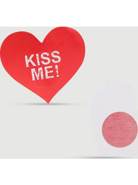 Αυτοκόλλητο Στήθους Καρδιά Red Heart Shaped Nipple Cover - Κόκκινο