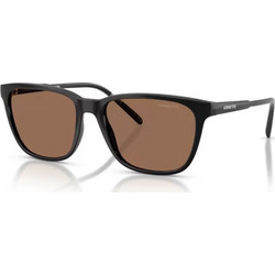 Arnette AN4291 290073 Ανδρικά Γυαλιά Ηλίου Τετράγωνα Κοκάλινα Μαύρα με Καφέ Φακό