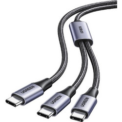 Καλώδιο Φόρτισης UGREEN US561 35087 USB-C σε 2x USB-C PD 100W 1.5m Μαύρο US561/35087