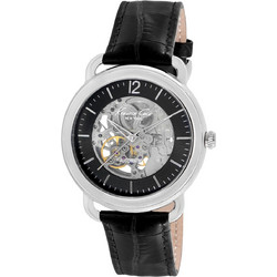 Kenneth Cole Ανδρικό Ρολόι με Μαύρο Δερμάτινο Λουράκι IKC8017