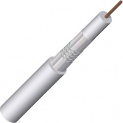 Triax TRIAX RG6 PVC καλώδιο white,19dB/860MHz, CCS,100m, CRP compliant, EN50575 fire standard