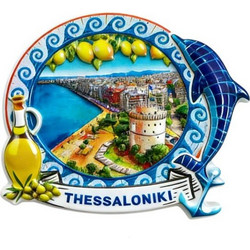 Τουριστικό μαγνητάκι Souvenir - Σετ 12pcs - Thessaloniki - 678556