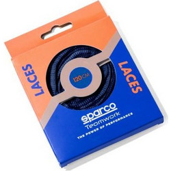 Sparco Κορδόνια Παπουτσιών Στρογγυλά Πολυεστερικά Navy Blue 2τμχ 120cm (BAT0024B0N02120)