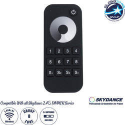 GLOBOSTAR(R) 73121 SKYDANCE RT8 CORE Ασύρματο Χειριστήριο Αφής 8 Ζωνών 1CH DC 3V 2xAAA Μπαταρίες IP20 - RF 2.4GHz + Εμβέλεια 30m - M12.2xΠ5.3xΥ1.8cm