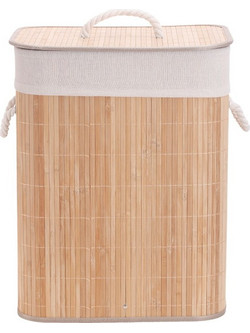 Viosarp Καλάθι Απλύτων Bamboo Ορθογώνιο 60L NoBA1306